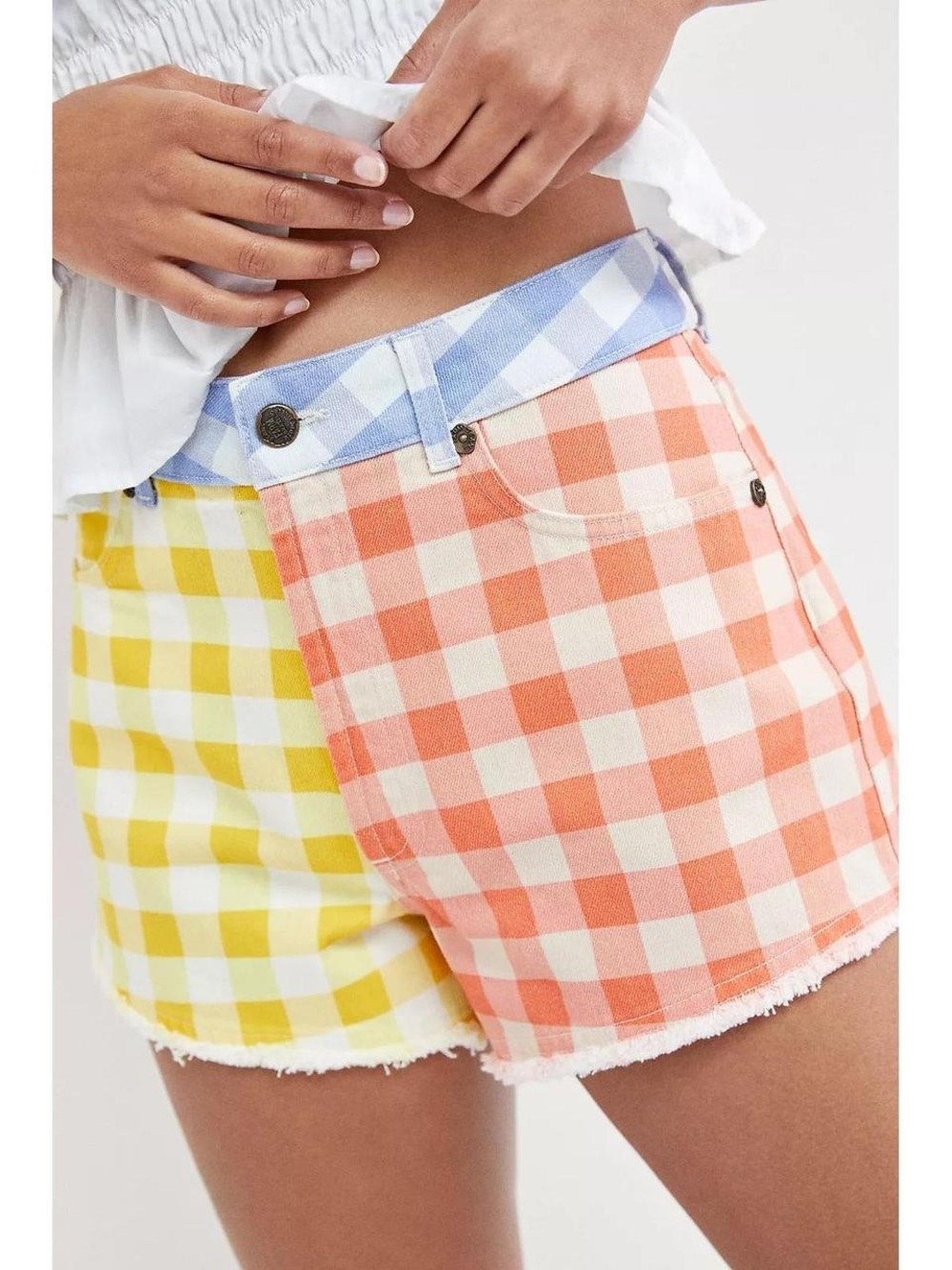 Women’s Anthropologie Farm Rio de Janeiro gingham Shorts size XSMALL